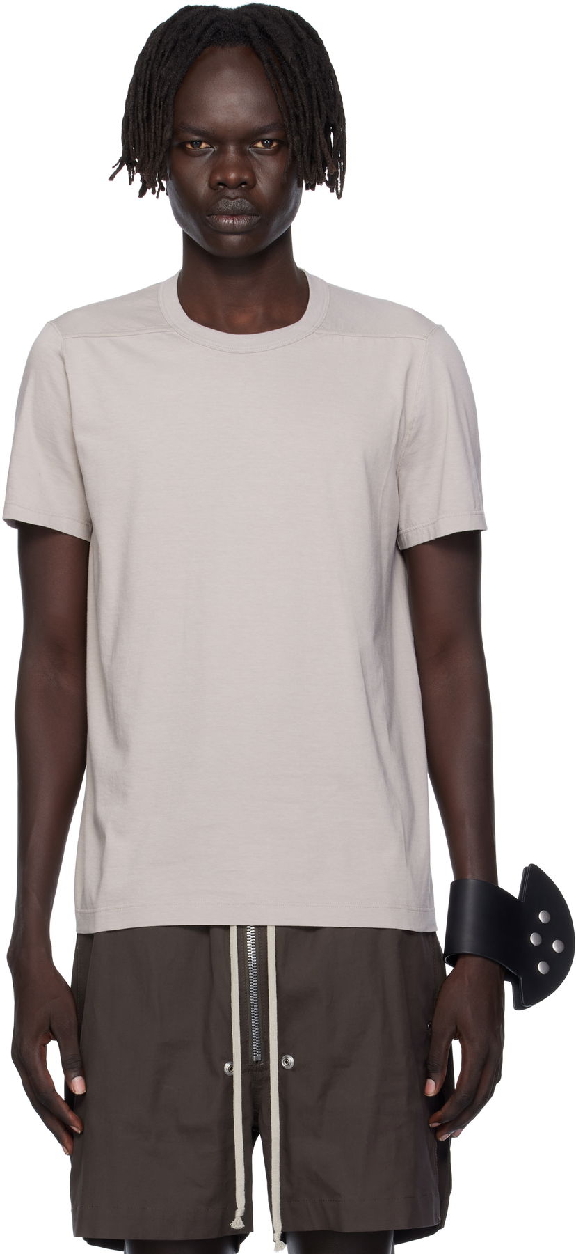 Majica kratkih rukava Rick Owens Rick Owens Concordians Short Level T-Shirt Bež | RU02E1265 JA
