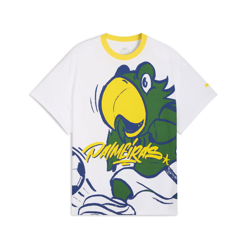 Majica kratkih rukava Puma PUMA HOOPS x Palmeiras T-Shirt Bijela | 631705_01
