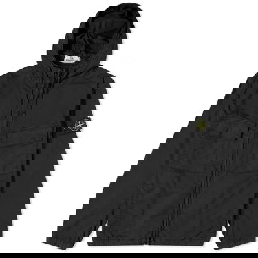 Jakna Stone Island Supima Cotton Twill Stretch-TC Hooded Jacket Crna | 801542610-V0029, 0