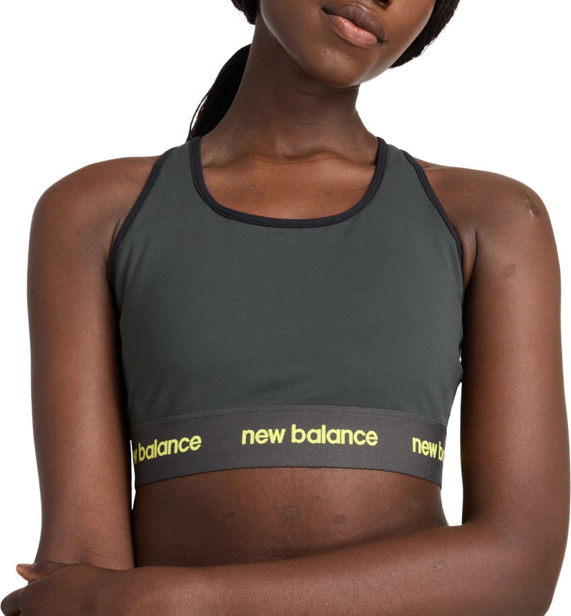 Grudnjak New Balance Sleek Medium Support Sports Bra Siva | wb41048-ack