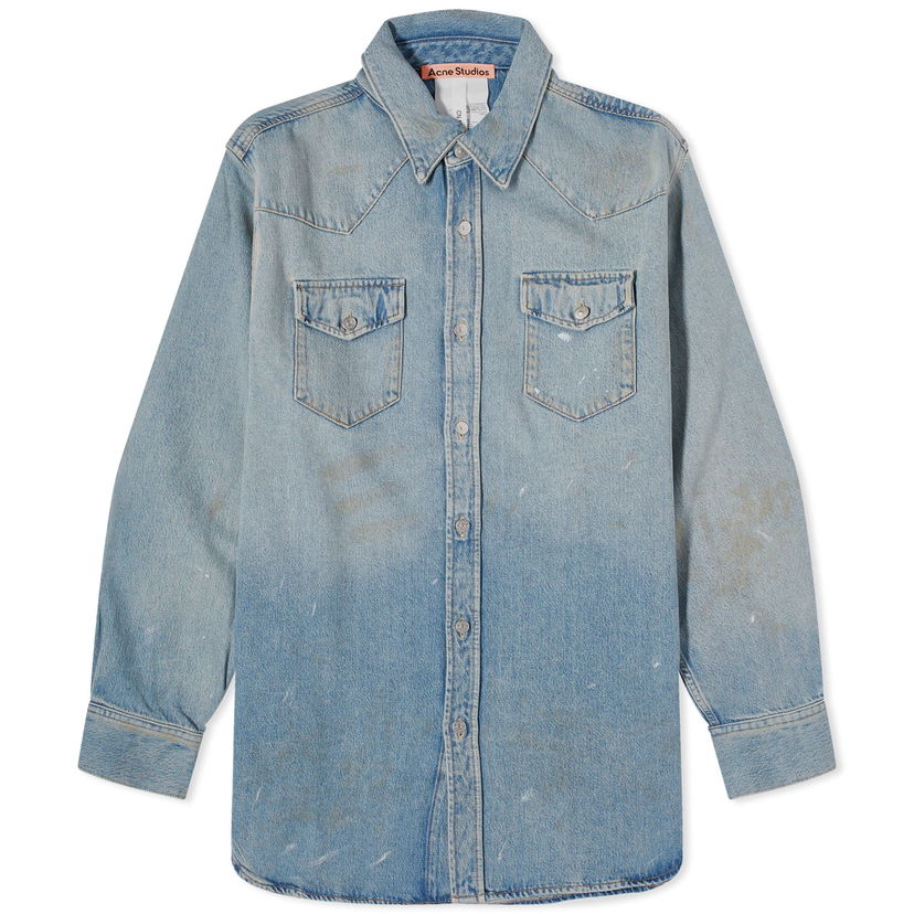 Košulja Acne Studios Karty Denim Plava | CB0070-228