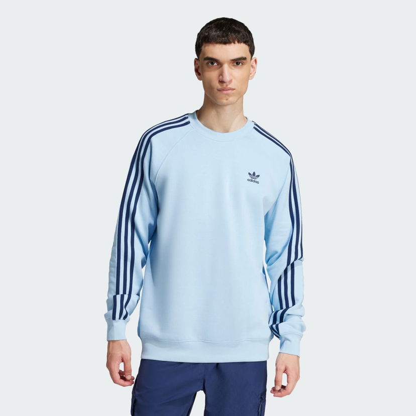 Dukserice adidas Performance Classics 3-Stripes Sweatshirt Plava | JN7026