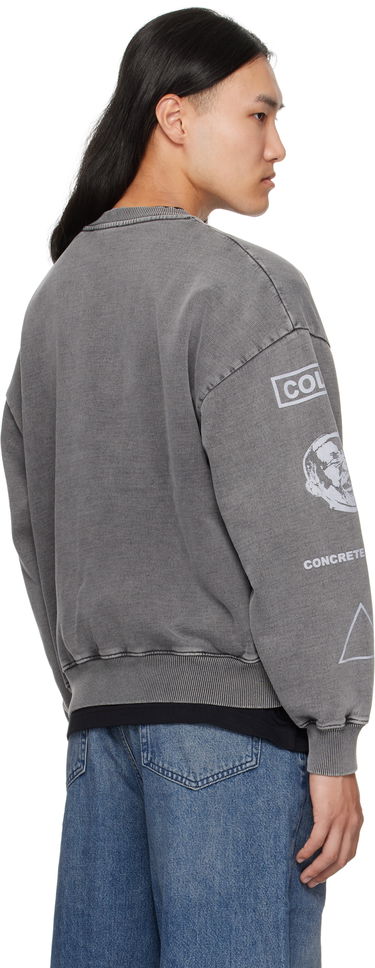 Dukserice Han Kjøbenhavn Han Kjobenhavn Graphic Printed Crewneck Sweatshirt Siva | M-134728, 2