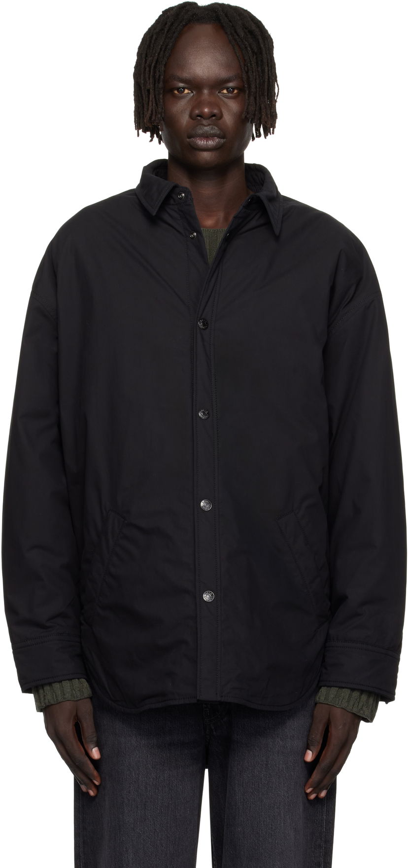 Košulja Acne Studios Acne Studios Button-Up Overshirt Crna | B90855-
