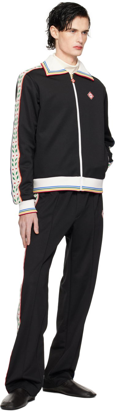 Jakna Casablanca Track Jacket with Stripes Crna | MPS25-JTP-310-01, 3