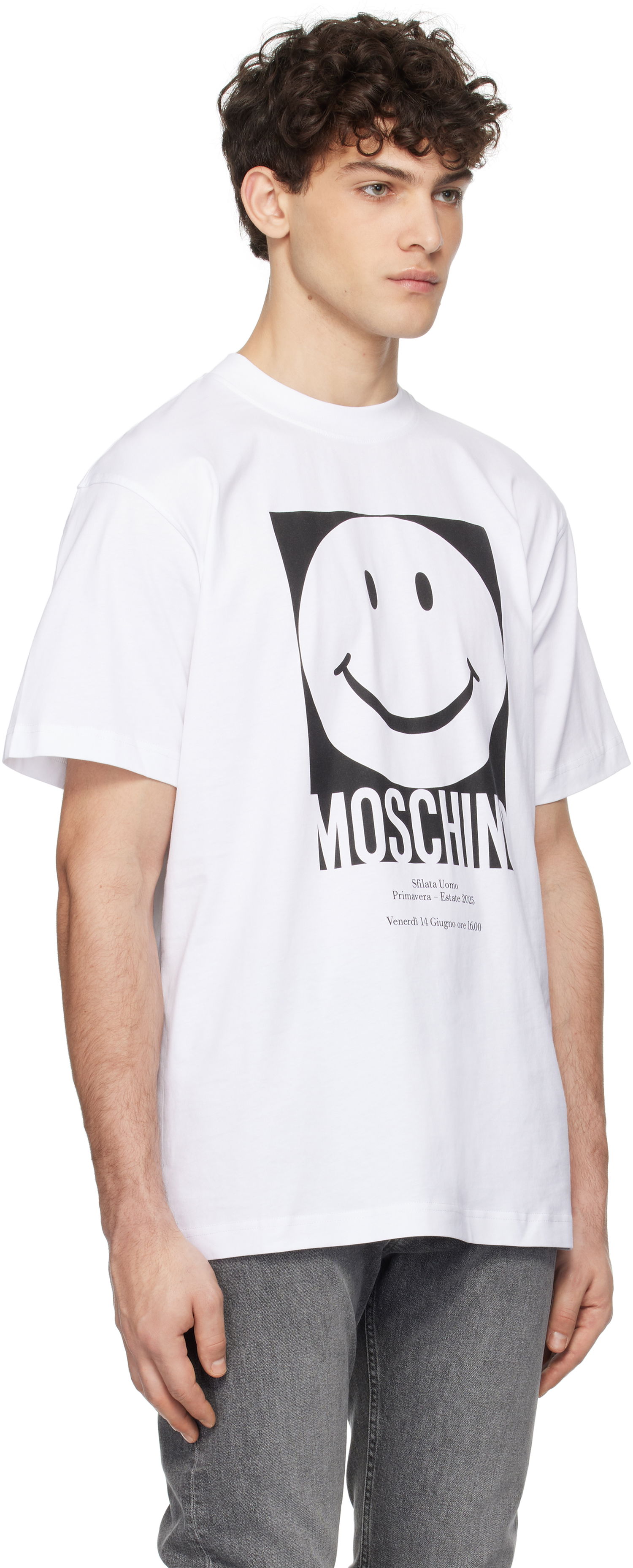 Majica kratkih rukava Moschino Moschino Smiley Graphic T-Shirt Bijela | 251ZZJ072302411001, 1