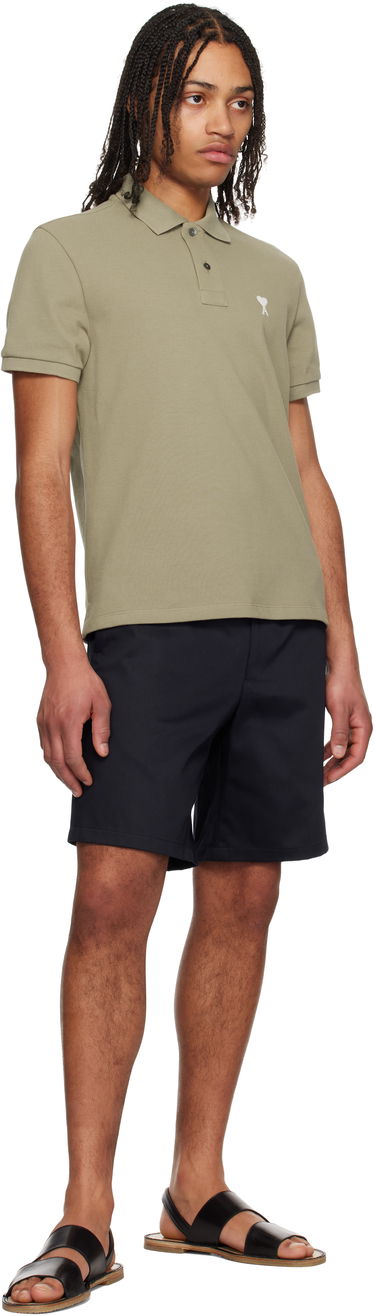 Kratke hlače AMI AMI Paris Elasticated Waist Shorts Tamnoplava | HSO303.CO0103, 3