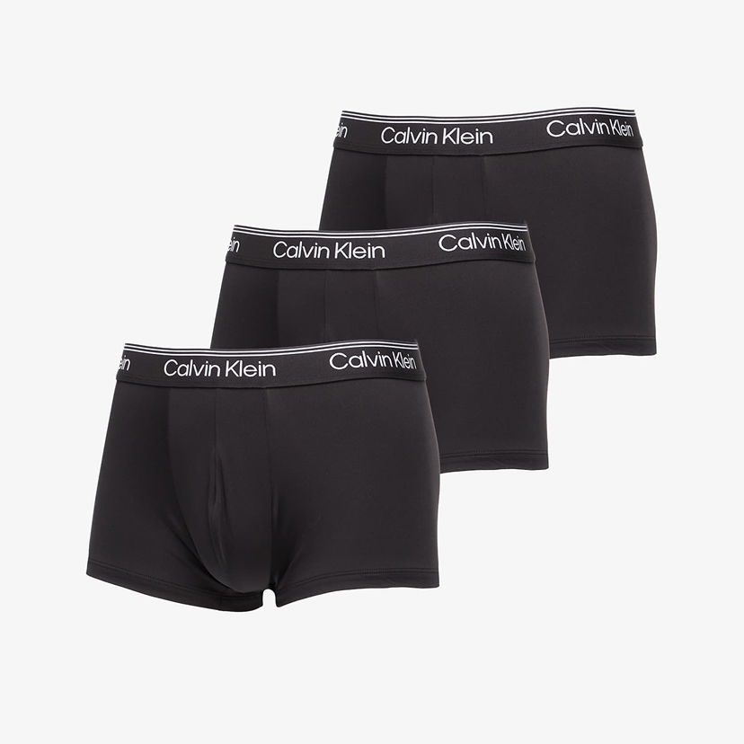 Bokserice CALVIN KLEIN Low Rise Trunk 3-Pack Black Crna | LV00NB4409 UB1
