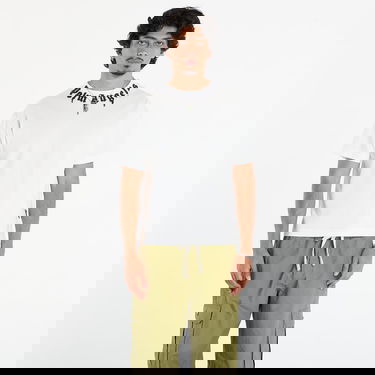 Majica kratkih rukava Palm Angels Palm Angels Neck Logo Regular T-Shirt Bijela | PMAA109F25JER0090310, 0