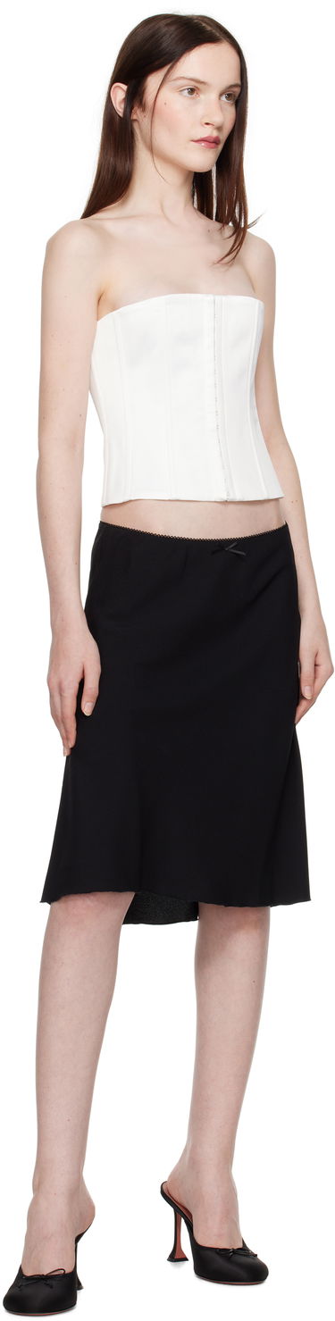 Grudnjak GUIZIO Guizio Satin Corset Top Bijela | C00105W037, 3