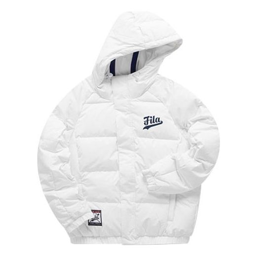 Pernata jakna FILA FUSION Logo Print Down Jacket Bijela | T11M042902F-WT