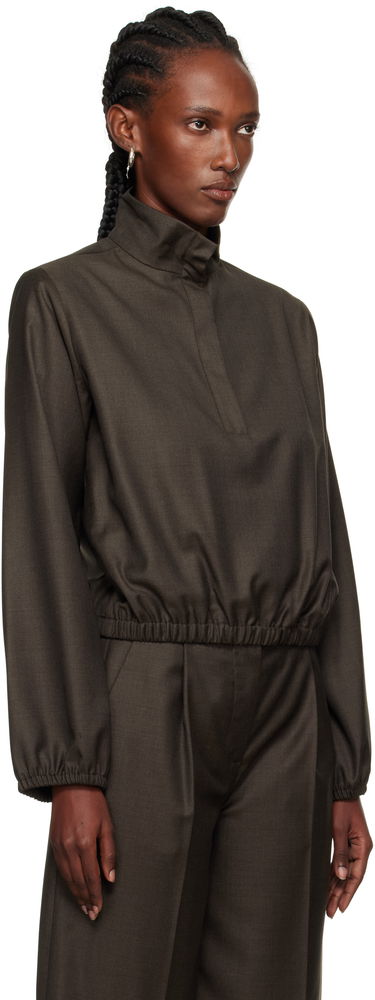 Jakna Loulou de Saison Zyla Stand Collar Blouson Jacket Crna | ZYLA, 4