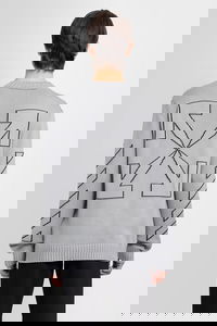 Diagonal Outline Crew Knit