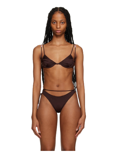 Kupaći kostimi Jacquemus 'Le Haut de Maillot Barco' Bikini Top Smeđa | 23E231SW040-2295