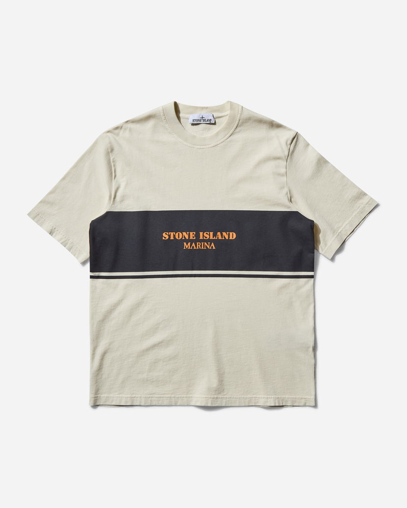 Majica kratkih rukava Stone Island Stone Island Marina Combed Organic Cotton Jersey T-Shirt Bež | K1S15-2100024-S00X9 V0093