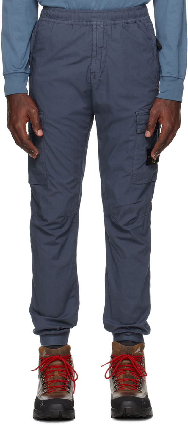 Cargo hlače Stone Island Regular-Fit Cargo Pants Plava | 801531303