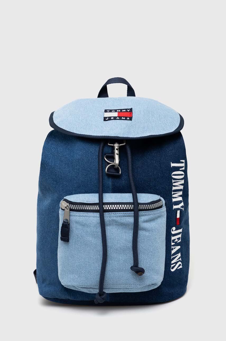 Ruksak Tommy Hilfiger Heritage Denim Flap Backpack Tamnoplava | AM0AM11108.PPYX, 0
