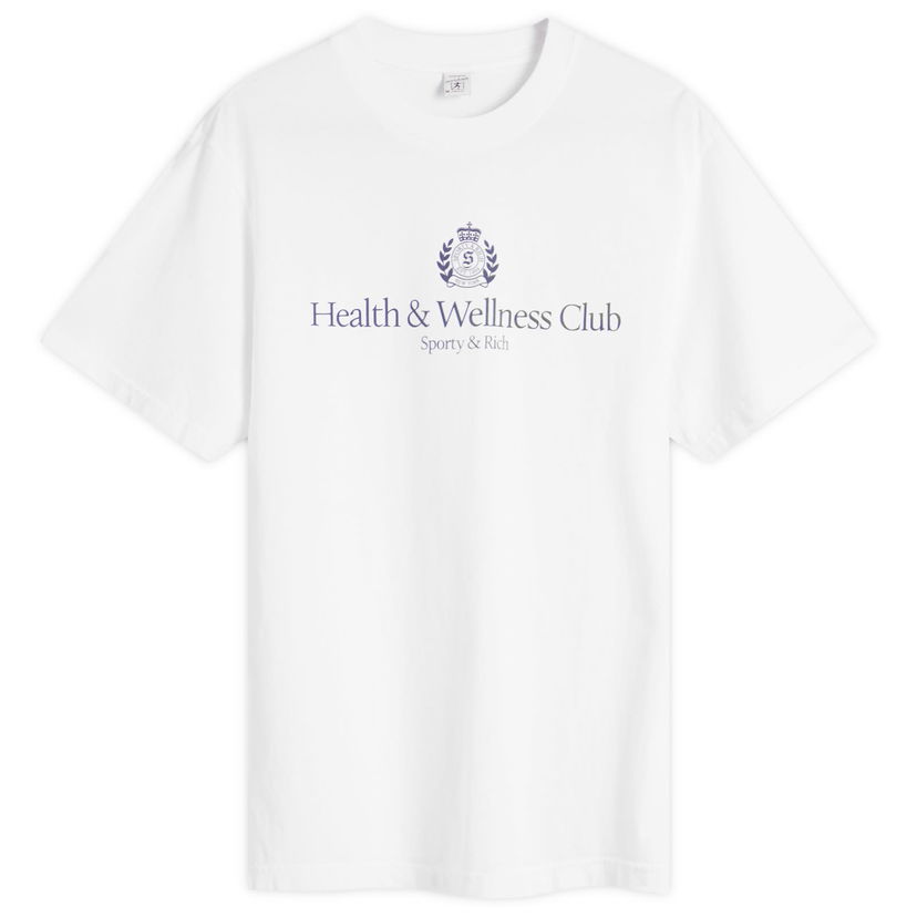 Majica kratkih rukava Sporty & Rich Sporty & Rich H&W Crest T-Shirt, Size Large Bijela | TO043620241WH01
