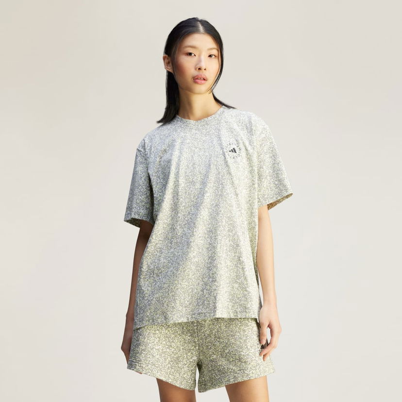 Majica kratkih rukava adidas Performance adidas by Stella McCartney Loose Printed T-Shirt Siva | JD7952