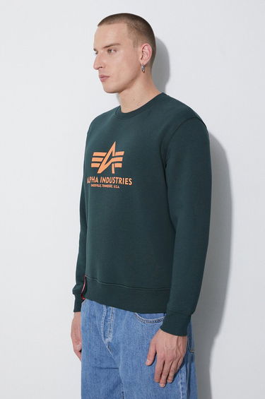 Džemper Alpha Industries Alpha Industries Basic Sweater Zelena | 178302.353, 3