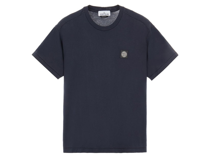Majica kratkih rukava Stone Island 60/2 Cotton Jersey Garment Dyed T-Shirt Tamnoplava | 24113