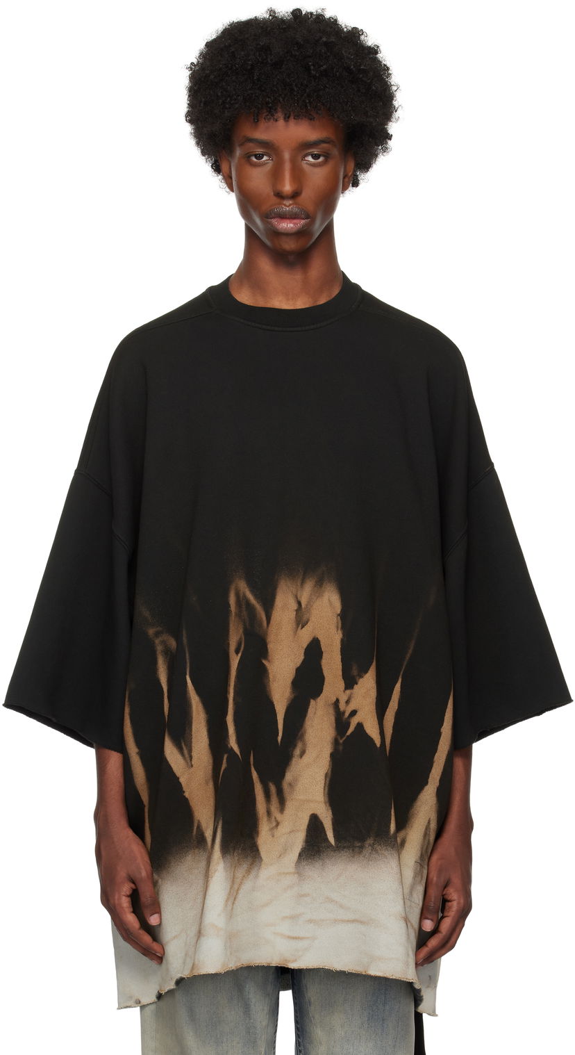 Majica kratkih rukava Rick Owens Porterville Tommy T-shirt Crna | DU02D2259 FSUN