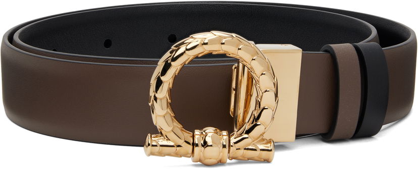 Pojasevi FERRAGAMO Ferragamo Gancini Reversible Belt Smeđa | 780475