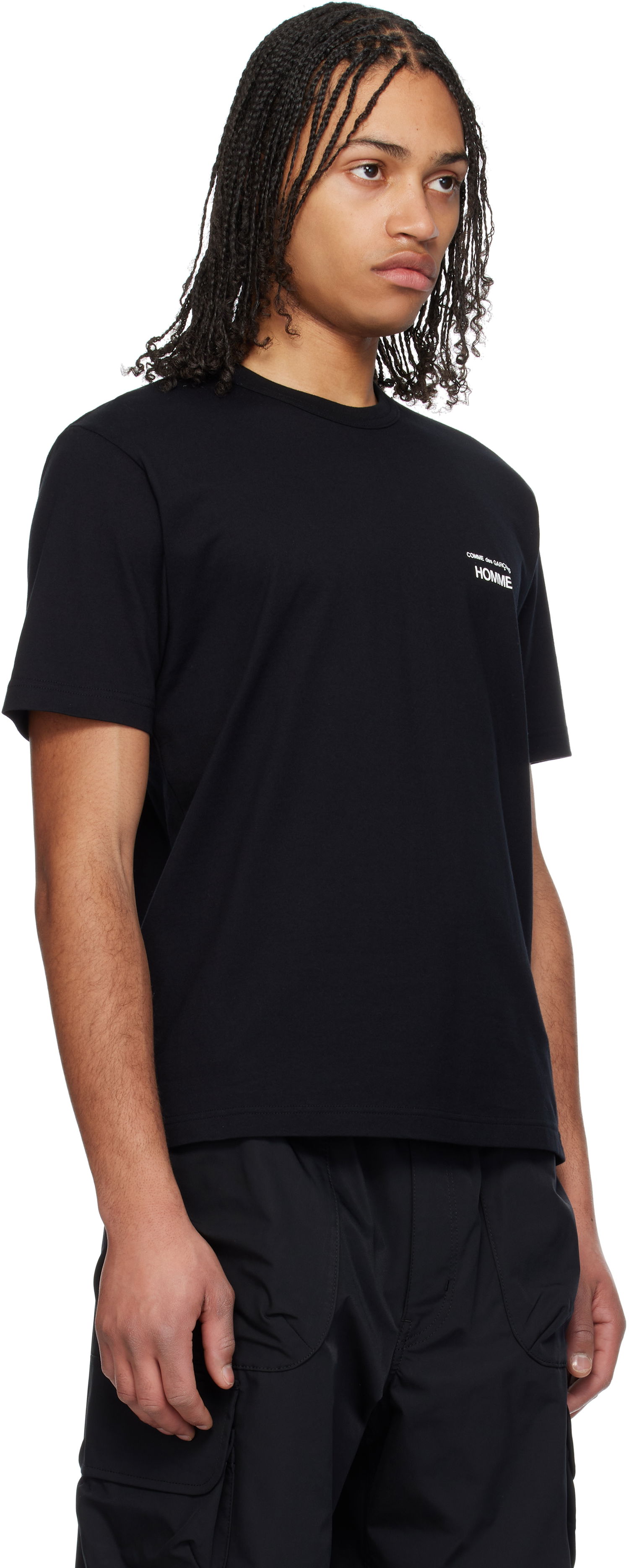 Majica kratkih rukava Comme des Garçons Homme Logo T-Shirt Crna | HO-T101-051, 1