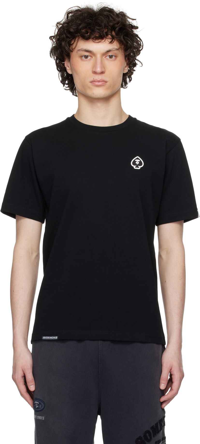 Majica kratkih rukava AAPE by A Bathing Ape AAPE by A Bathing Ape Spades 'AAPE Now' T-Shirt Crna | AAPTEM1599XXNBKX