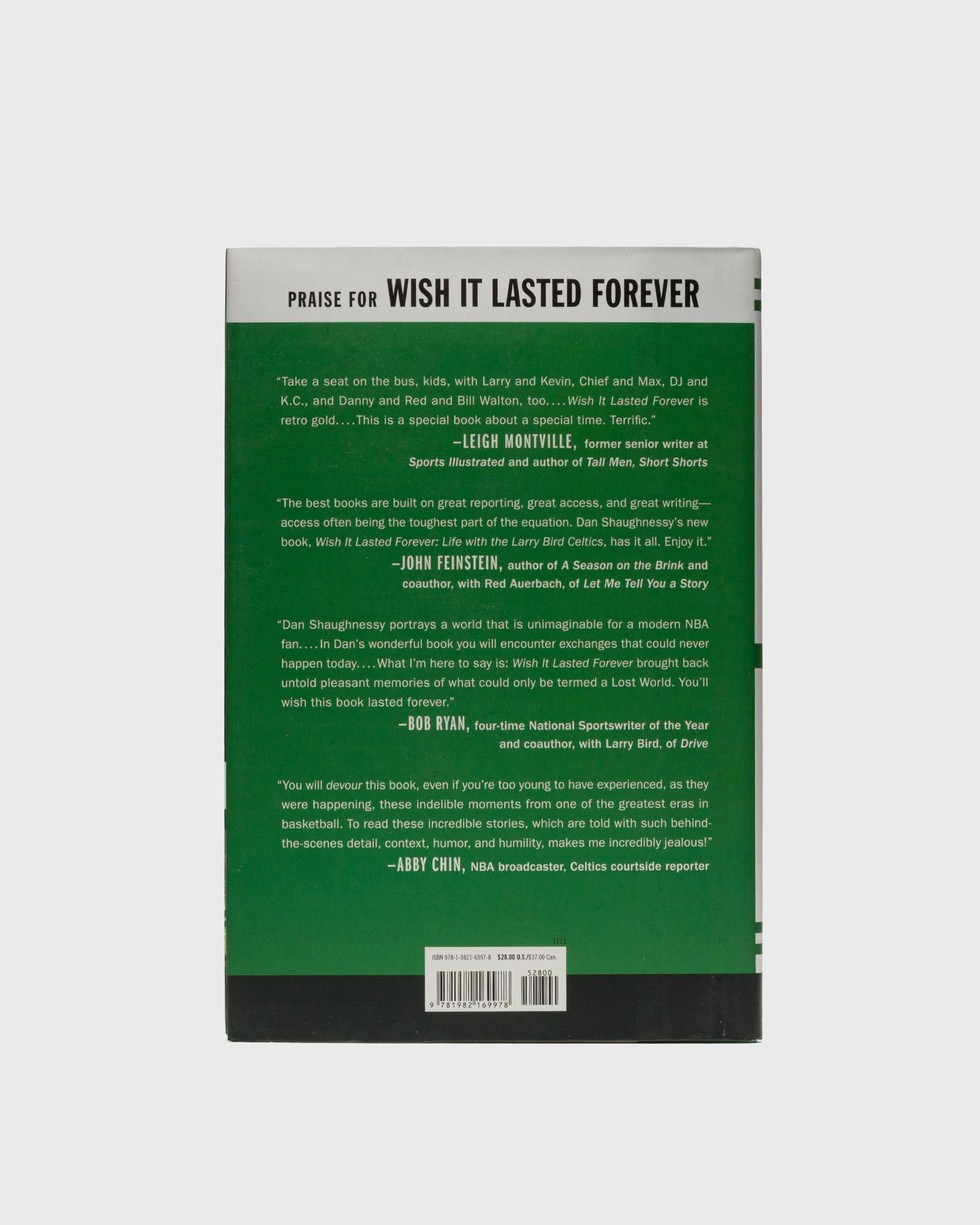 Knjiga i časopis gestalten Books "Wish it Lasted Forever: Life with the Larry Bird Celtics" by Dan Shaughnessy Zelena | 9781982169978, 1