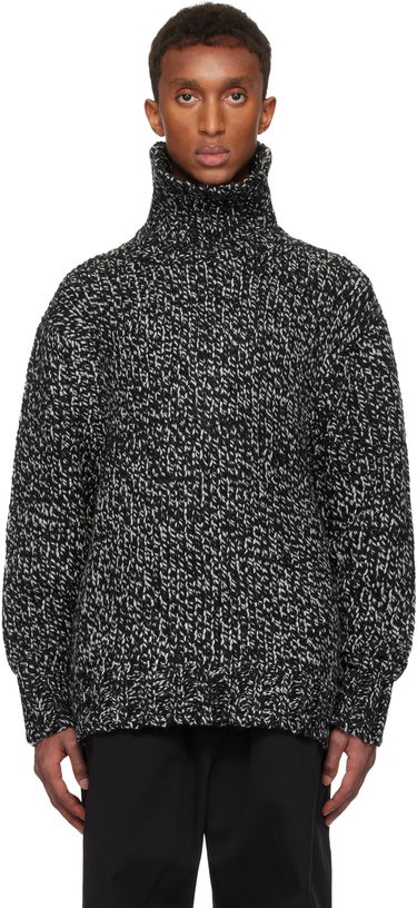 Džemper We11done We11done Chunky Knit Turtleneck Sweater Crna | WD-KT3-24-651-U-B2, 0