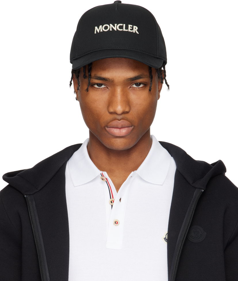 Kapa Moncler Moncler Embroidered Logo Gabardine Baseball Cap Crna | K10913B0005404863