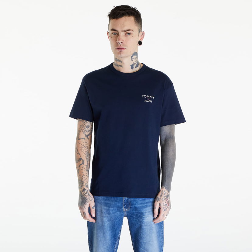 Majica kratkih rukava Tommy Hilfiger Reg Corp Tee Ext Blue Plava | DM0DM18872 C1G
