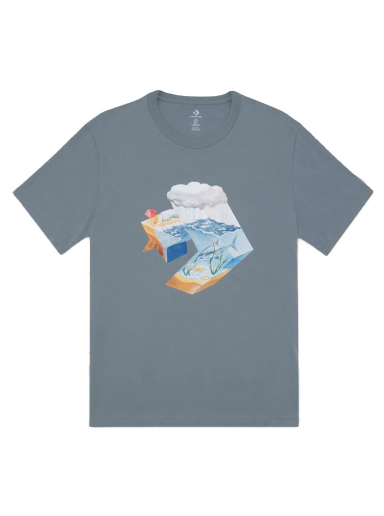 Majica kratkih rukava Converse Star Chevron Ocean Tee Plava | 10024746-A03