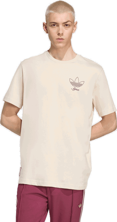 Majica kratkih rukava adidas Performance Ajax Amsterdam Terrace Icons T-Shirt Bež | JM7353, 2