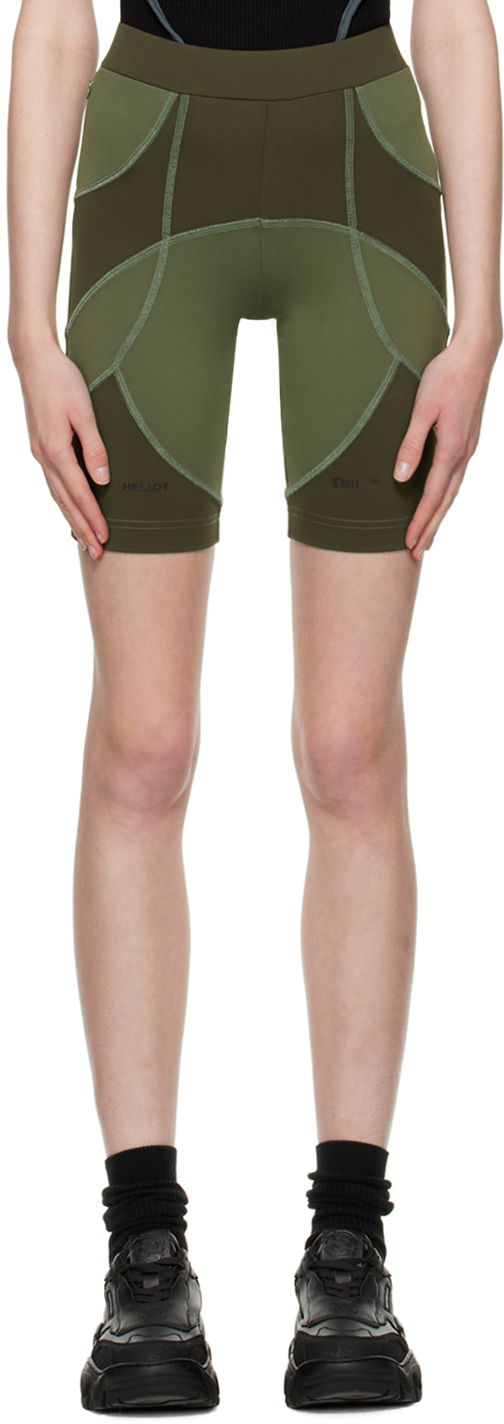 Tajice HELIOT EMIL Exclusive Khaki Training Bike Shorts Zelena | SSN_W_10_049_WO20