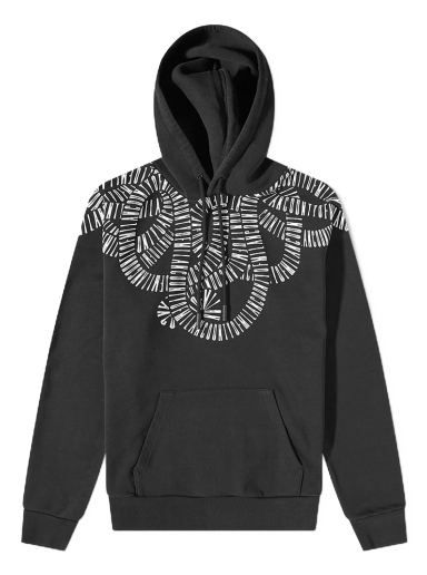 Dukserice Marcelo Burlon Snake Wings Regular Hoody Crna | CMBB007C99FLE0031001