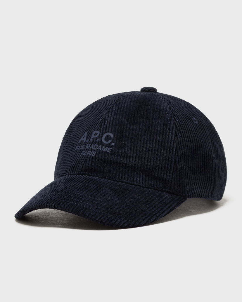 Kapa A.P.C. Charlie Rue Madame Corduroy Cap Tamnoplava | COHBB-M24163-IAK