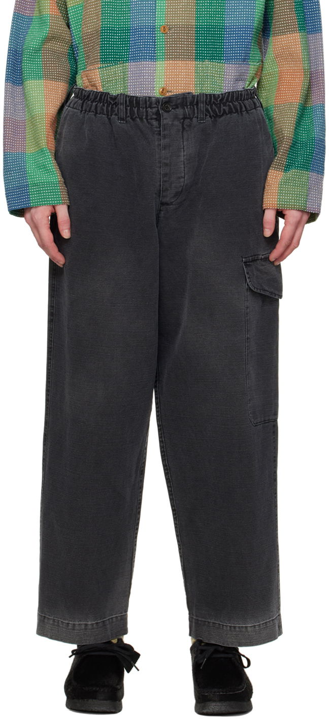 Cargo hlače YMC YMC Faded Cargo Trousers Crna | P4WAJ