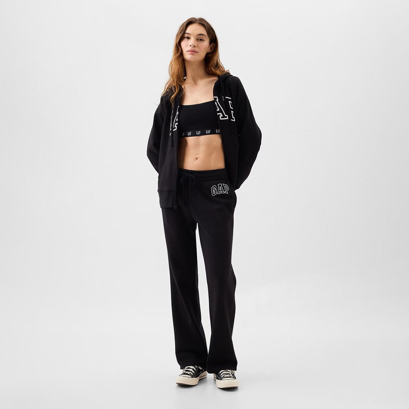 Trenirka GAP Logo Boot Sweatpants True Black M Crna | 430369-08
