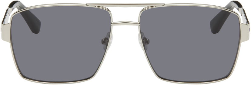 Sunčane naočale AMI AMI Paris 75007 Stainless Steel Sunglasses Metalik | UGL514.AM0003