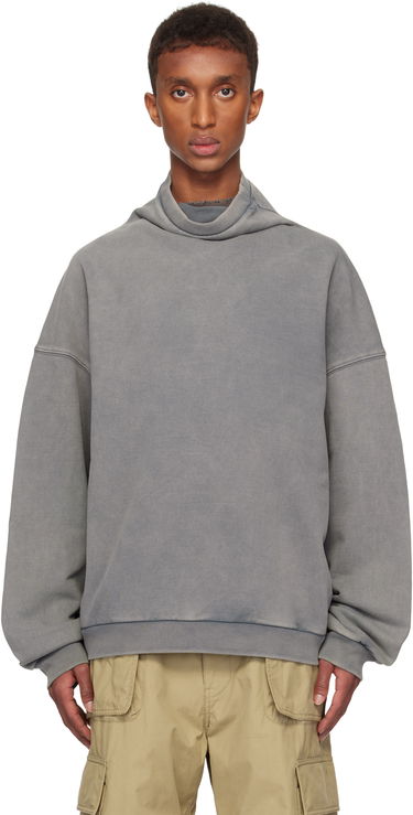Džemper We11done We11done Standard Turtleneck Hoodie Siva | WD-TS3-24-731-U-CH, 0