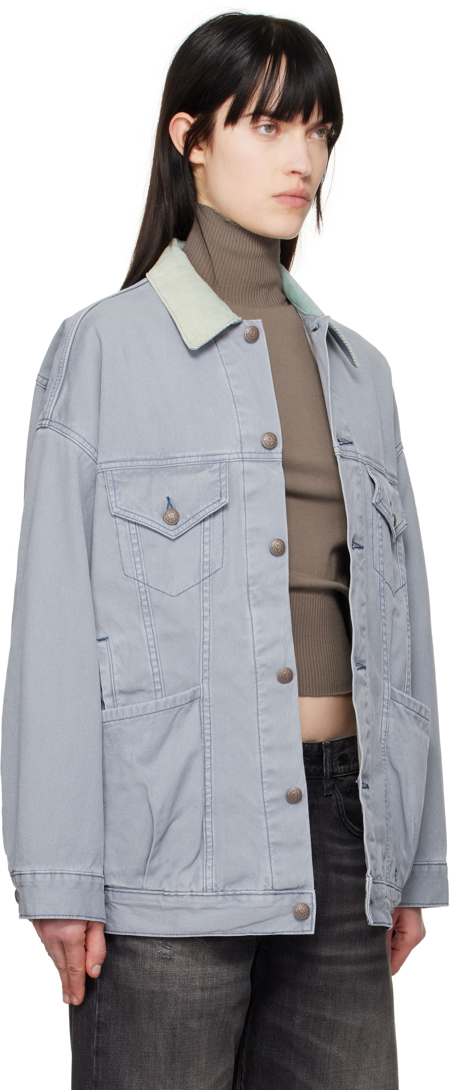 Jakna R13 R13 Lacey Trucker Denim Jacket Plava | R13WD210-D279A, 1