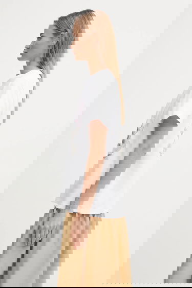 Majica kratkih rukava GANNI GANNI Basic Cotton Jersey Animals Relaxed T-Shirt Bijela | T4376, 1