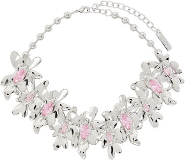 Ogrlica Collina Strada Collina Strada Silver Tone Pink Daisy Necklace Metalik | XX1089, 0