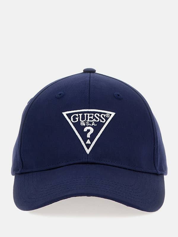 Kapa GUESS Front Logo Baseball Cap Tamnoplava | Z4YZ00WFKN0