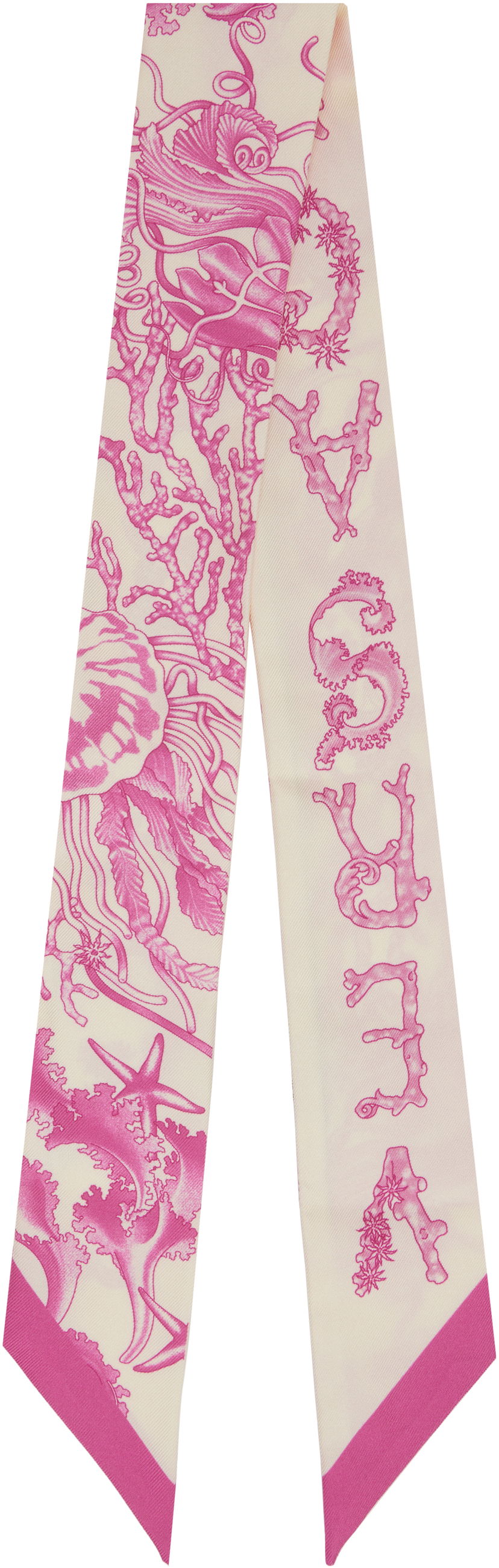 Šal Versace Versace Underwater Barocco Silk Scarf Ružičasta | IBA0005_1A15542