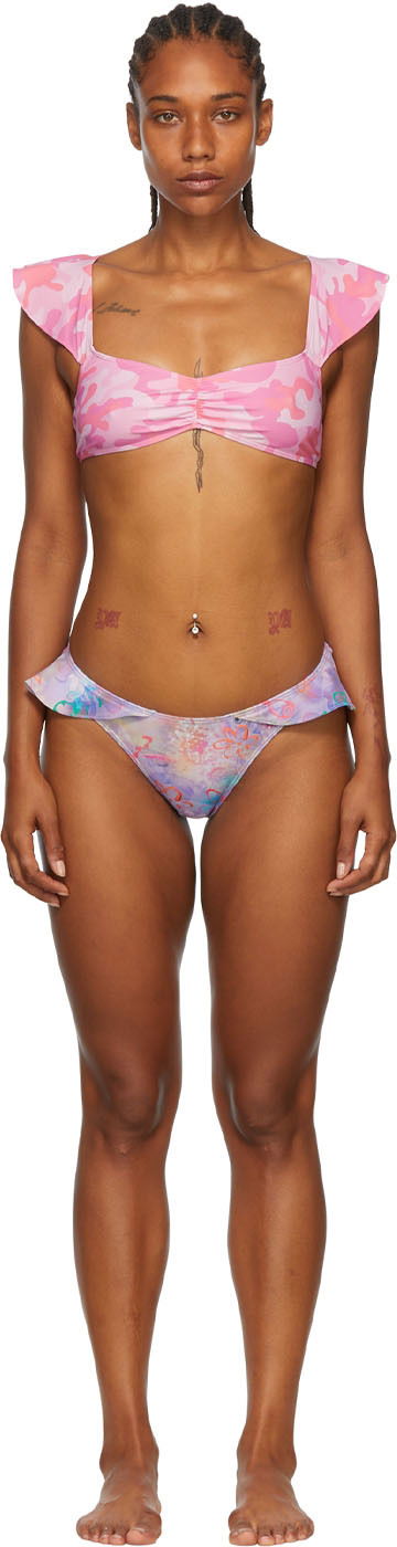 Kupaći kostimi Collina Strada Collina Strada Recycled Nylon Bikini Ružičasta | XX2124