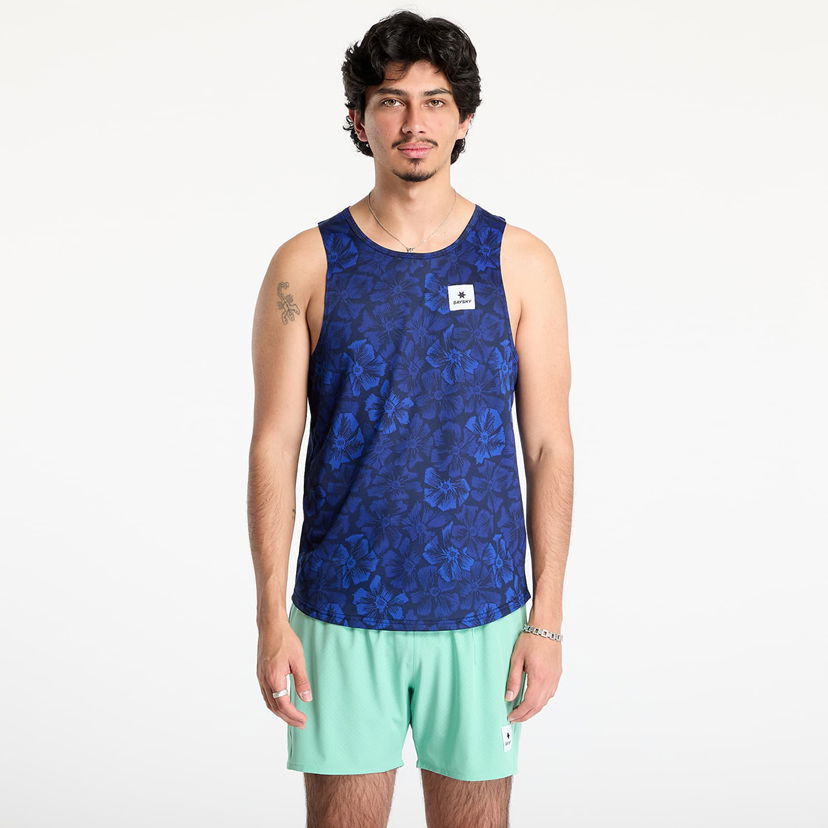 Majica bez rukava Saysky SAYSKY Flower Combat Singlet Plava | NMRSI31C1029