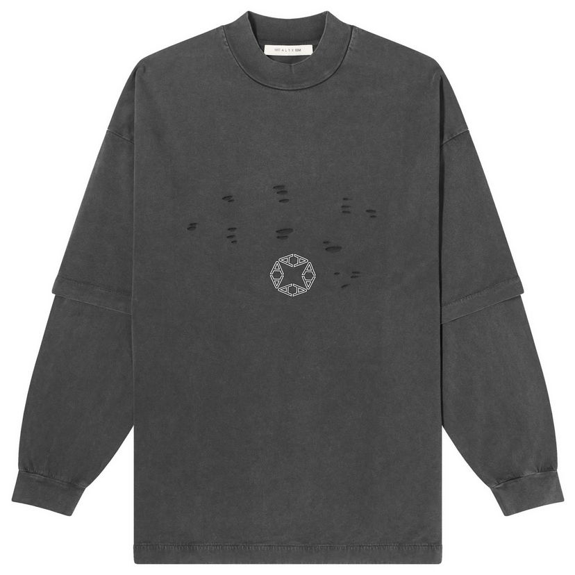 Majica kratkih rukava 1017 ALYX 9SM Double Sleeve Laser Cut Crna | AAUTS0462FA01-BLK0003